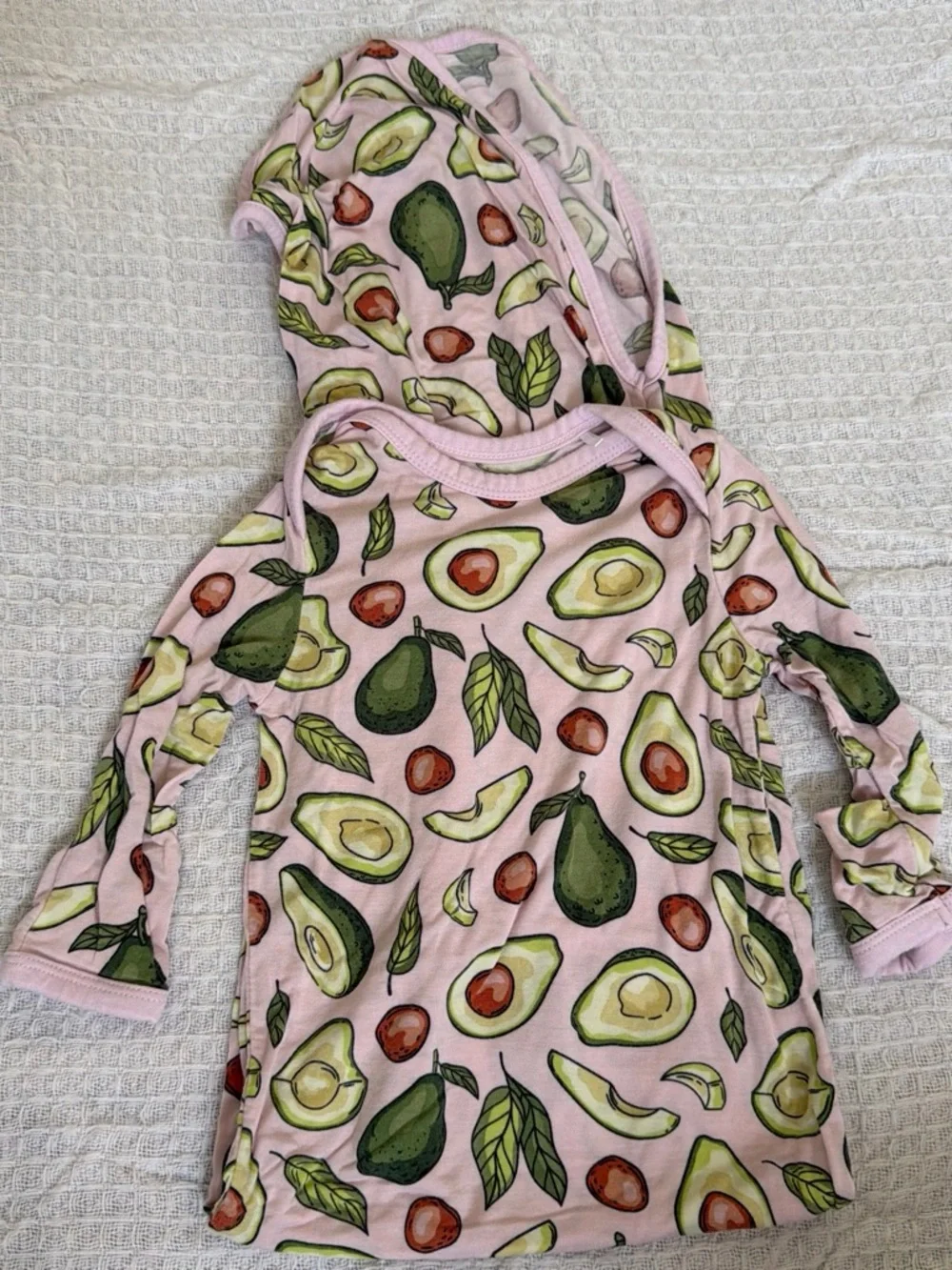 Baby Girl Pink Avocado Newborn sleeper gown
